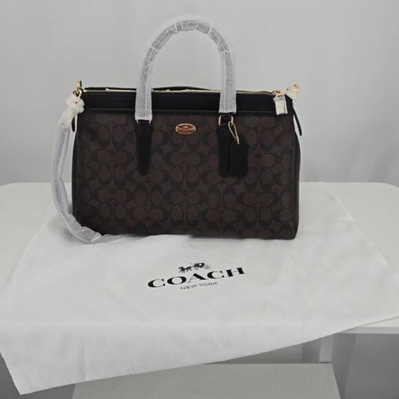 Coach Signature Morgan Smooth Leather Detailing F34617 - Picture 1 of 14
